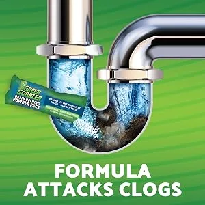 Green Gobbler Drain Clog Remover PAC'S | 5 Drain Opening Pacs & 5 Hair Drain Snake Tools | Best Drain Cleaner and Clog Remover - what it does