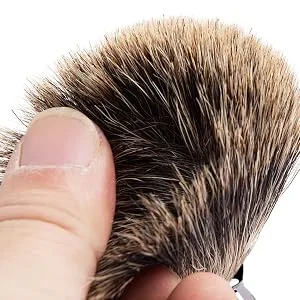 Grandslam Finest Badger Shaving Brush with Resin Handle- Engineered for the Best Shave of Your Life (Blue) - SHAVNG BRUSH