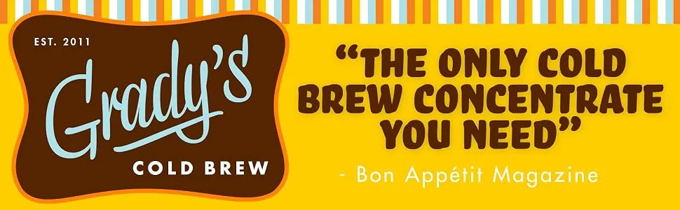 Grady's Cold Brew Coffee, Pour & Store Kit with 12 (2oz.) Bean Bags + 1 Pour & Store Pouch, 36 Total Servings Original - product information 1