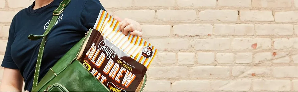Grady's Cold Brew Coffee, Pour & Store Kit with 12 (2oz.) Bean Bags + 1 Pour & Store Pouch, 36 Total Servings Original - product information 7