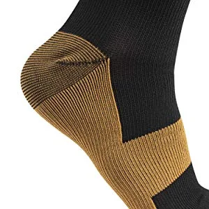 Graduated Copper Compression Socks for Men & Women Circulation 8 Pairs 15-20mmHg - Best for Running Athletic Cycling Large-X-Large 01 Black - product information 10