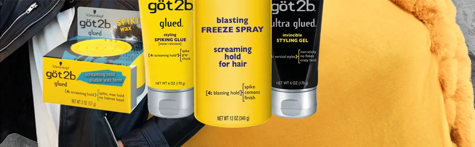 Got2b Ultra Glued Invincible Styling Hair Gel, 6 Ounce Clean Scent 6 Ounce (Pack of 1) - Got2b