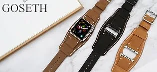 GOSETH Compatible with Fitbit Charge 4/Fitbit Charge 3 Bands with Case, Silicone Strap with Shatter-Resistant Protective Frame for Fitbit Charge 3/SE/Charge 4 and Special Editions (Black&Grey) - Apple Watch 7 Band Leather Strap