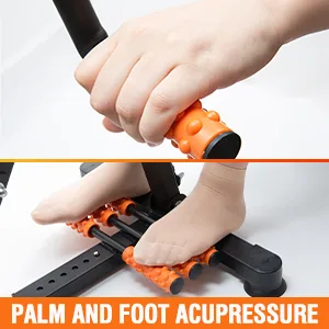 GOREDI Foldable Pedal Exerciser, Upgraded Under Desk Bike for Arm/Leg Workout, Portable Sitting Desk Cycle for Office,Senior, Mini Exercise Bike with LCD Monitor Black/Orange - product information 5