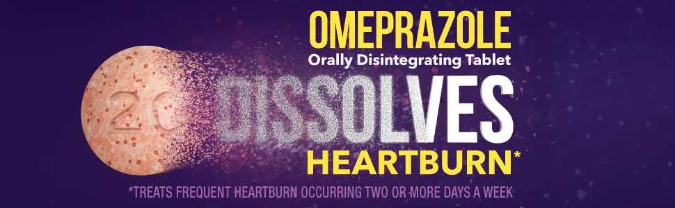 GoodSense Omeprazole Delayed Release Orally Disintegrating Tablets, 20 mg, Acid Reducer, Strawberry Flavor, 42 Tablets - Omeprazole