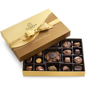 Godiva Chocolatier Gift Box, Nut & Caramel, 19 pc. Nut Caramel - 19pc. - Favors