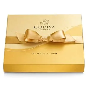 Godiva Chocolatier Chocolate Gold Gift Box, Assorted, 19 pc. 19 Count (Pack of 1) - chocolate box