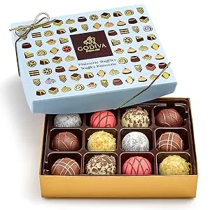 Godiva Chocolatier Assorted Chocolate Truffles Gift Box, Patisserie Dessert Truffles, 24 pc. - Gift Box