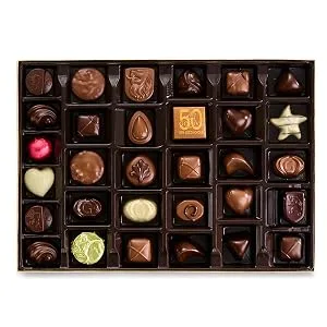 Godiva Chocolatier Assorted Chocolate Gold Gift Box, Thank You Ribbon, 36 pc. - Gold Collection