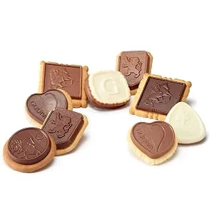 Godiva Chocolatier Assorted Chocolate Box of Biscuits, 32 pc. Biscuit Tin 32 Piece 32 Count (Pack of 1) - Loose biscuits