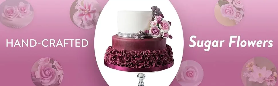 Global Sugar Art Premium Peony Sugar Cake Flower, White, Large, 1 Count by Chef Alan Tetreault - Hand Crafted Sugar Flowers