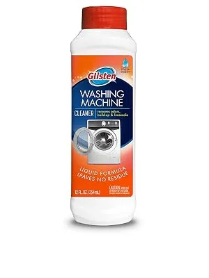 Glisten Washer Magic Machine Cleaner, Remove Odors and Buildup, Cleans Front Load & Top Load Washers, Safer Choice Winner, 12 Ounce 1 Pack - Glisten Washer Magic Washing Machine Cleaner and Deodorizer