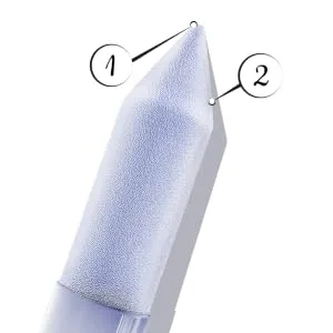 Glass Cuticle Pusher by GLADZY - Manicure Stick Professional Nail Care, Precision Filing Cuticle Remover, Etched Surface Never Wears Out, Genuine Czech Quality - Cuticle Remover