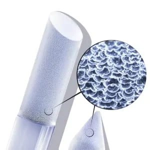 Glass Cuticle Pusher by GLADZY - Manicure Stick Professional Nail Care, Precision Filing Cuticle Remover, Etched Surface Never Wears Out, Genuine Czech Quality - Etched Manicre Stick