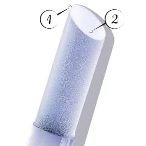 Glass Cuticle Pusher by GLADZY - Manicure Stick Professional Nail Care, Precision Filing Cuticle Remover, Etched Surface Never Wears Out, Genuine Czech Quality - Glass Cuticle Pusher