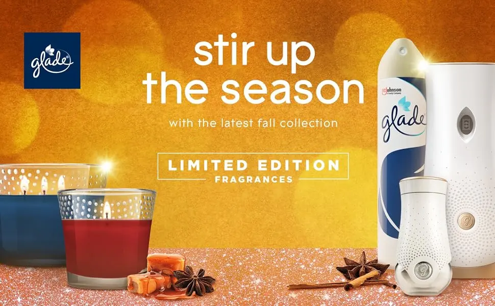 Glade Automatic Spray Refill, Air Freshener for Home and Bathroom, Pumpkin Spice Things Up, 6.2 Oz, 2 Count - stir up