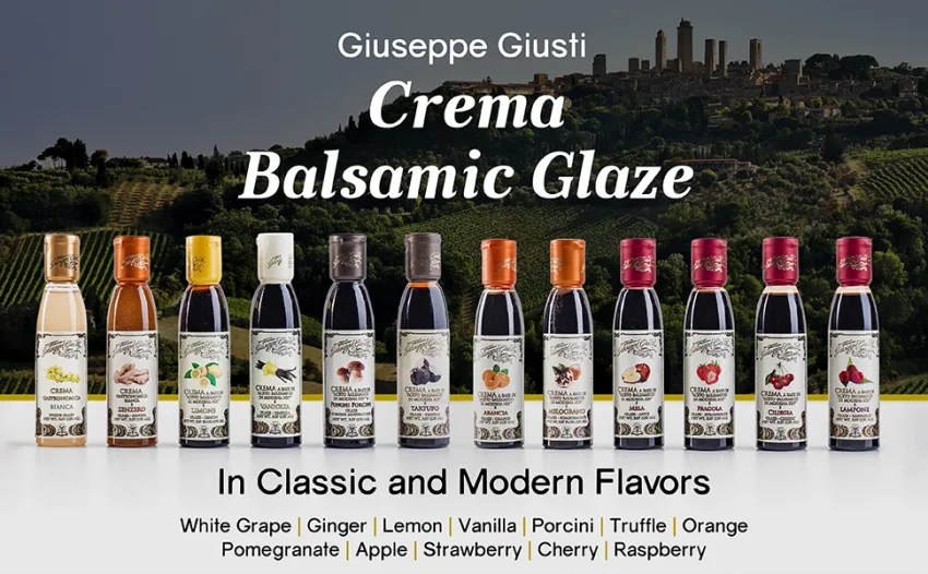 Giuseppe Giusti Italian Truffle Balsamic Glaze, Balsamic Reduction from Balsamic Vinegar of Modena IGP 5.07 fl oz (150ml) - Crema Blasamic Glaze