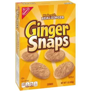 Ginger Snaps Cookies, Gingerbread Christmas Cookies, 16 oz, 1 Pound (Pack of 1) - image