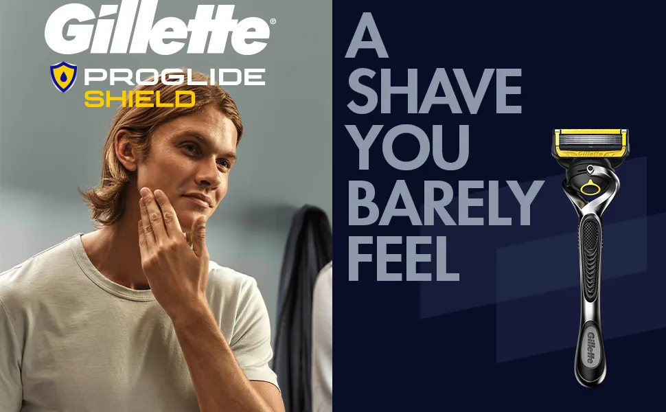 Gillette ProGlide Shield Mens Razor Handle + 1 Blade Refill Handle + 1 Refill - a shave you can barely feel