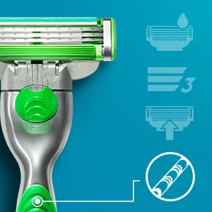 Gillette Mach3 Sensitive Mens Razor Blade Refills, 20 Count, Designed for Sensitive Skin 20 Refills - Ergonomic Handle