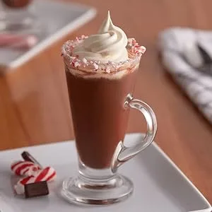 Ghirardelli Double Chocolate Hot Cocoa Mix, 0.85 oz Packets (Pack of 25) with By The Cup Cocoa Scoop - lifestyle 3