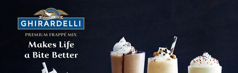 Ghirardelli Beverage Mix, Classic White 50 Ounce. - Ghirardelli Frappe collection