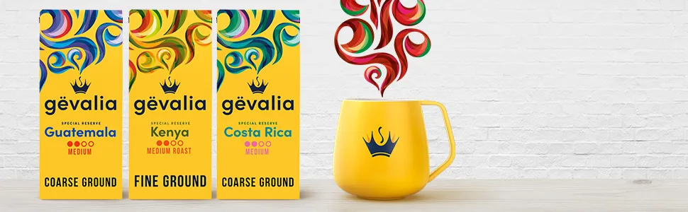 Gevalia Special Reserve Guatemala Single Origin Medium Roast Coarse Ground Coffee (10 oz Bag) - product information 2