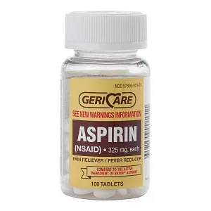 Geri-Care Bottled Aspirin Bottle, 100 Count - product information 1