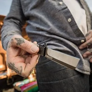 Gerber Gear 31-003731 Quadrant Fixed Blade Knife, Folding Knife with Pocket Clip, EDC Gear, 2.7 Inch Blade, Bamboo Bamboo Knife - Gerber Folding Pocket Knife
