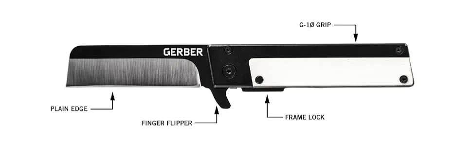 Gerber Gear 31-003731 Quadrant Fixed Blade Knife, Folding Knife with Pocket Clip, EDC Gear, 2.7 Inch Blade, Bamboo Bamboo Knife - Gerber Pocket Knife