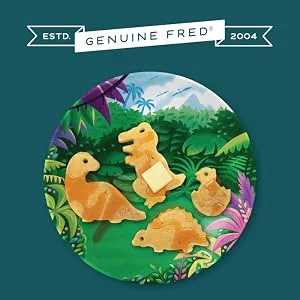 Genuine Fred Bonehead Folding Brush & Comb - fred, fred & friends, genuine fred, dinosaur, dino, fossil, t-rex, dinosaur party, boy, gift