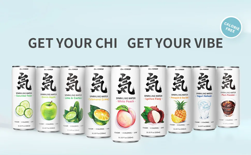 GENKI FOREST Flavored Sparkling Water White Peach, 11.15 fl oz Cans(pack of 24) White Peach 11.15 Fl Oz (Pack of 24) - product information 2