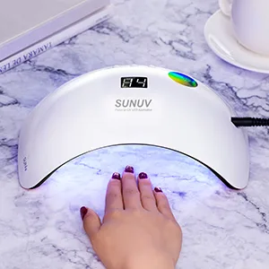 Gel UV LED Nail Lamp,SUNUV Nail Dryer 36W Gel Curing Light for Nail Polish with Aotu Sensor 3 Timers SUN8 Black - product information 5