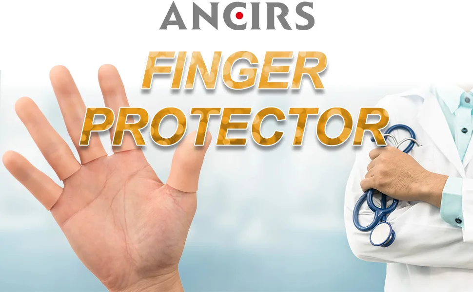 Gel Finger Support Protector Gloves, Gel Finger Cots/Covers - Different Sizes Silicone Fingertips for Hands Cracking, Eczema Skin (20pcs) 20 Count (Pack of 1) - Finger protector