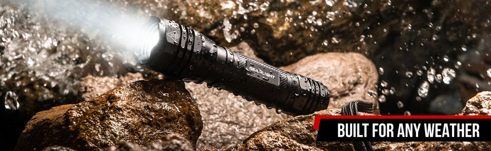 GearLight S1050 LED Flashlight Pack - 2 Bright, Zoomable Tactical Flashlights with High Lumens and 3 Modes for Everyday, Outdoor & Emergency Use - Gifts for Men & Women - weather shock water resistant
