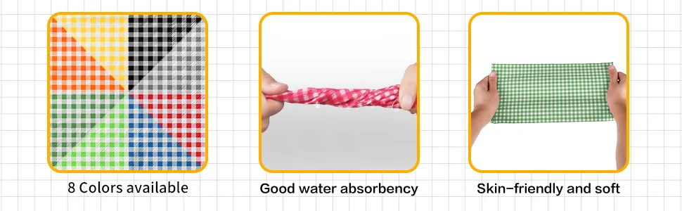 Gatherfun Disposable Red and White Gingham Paper Napkins (Pack of 50) 1-Red Plaid 50 Count (Pack of 1) - product information 2
