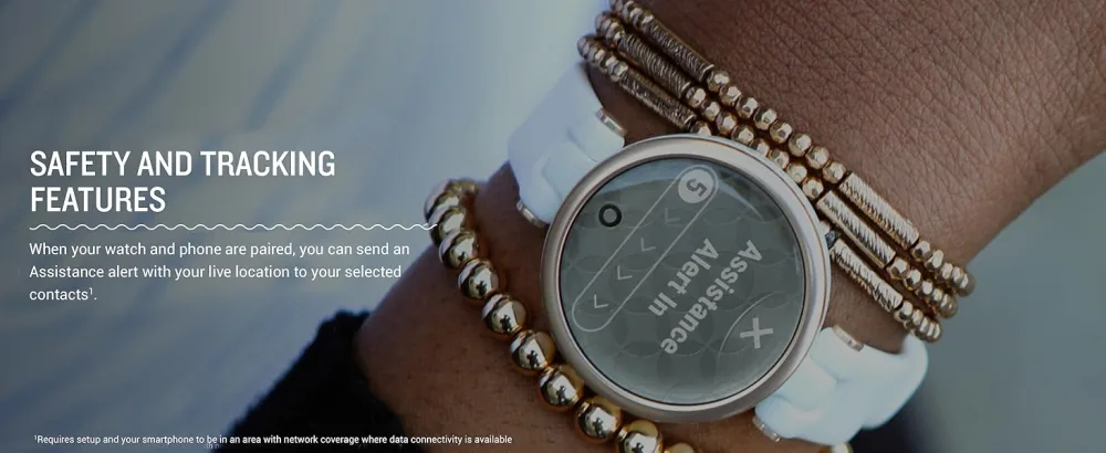 Garmin Lily, Small Smartwatch with Touchscreen and Patterned Lens, Rose Gold and Light Tan Rose Gold and Light Tan Sport Smartwatch - Garmin Lily