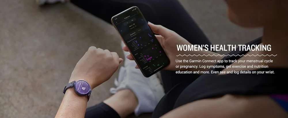 Garmin Lily, Small Smartwatch with Touchscreen and Patterned Lens, Rose Gold and Light Tan Rose Gold and Light Tan Sport Smartwatch - Garmin Lily