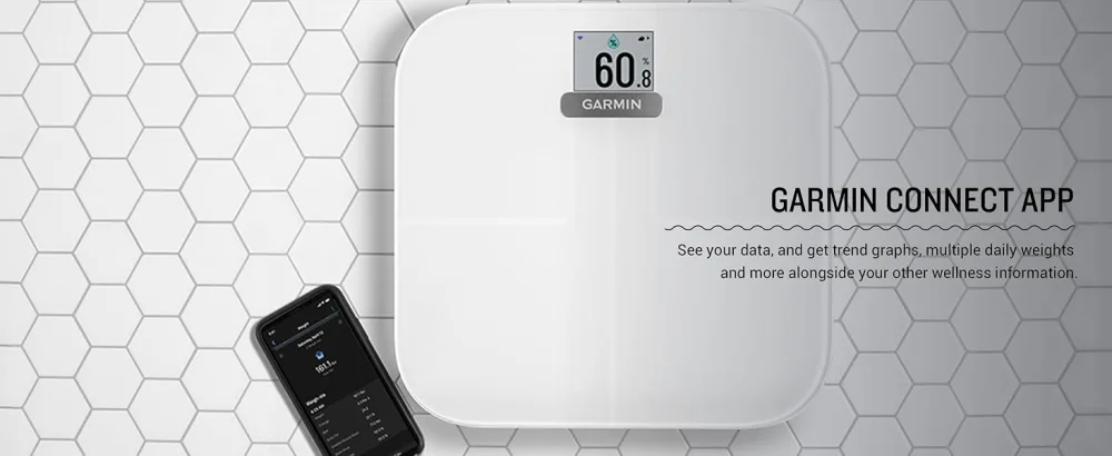 Garmin Index S2, Smart Scale with Wireless Connectivity, Measure Body Fat, Muscle, Bone Mass, Body Water% and More, Black (010-02294-02) Black Smart Scale - Garmin Index S2