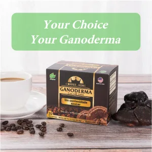 Ganoderma Coffee - Reishi Coffee Mix- Instant 2-in-1 Mushroom Coffee. All Natural Ganoderma Lucidum With Instant Coffee. A Non Sugar Dietary Supplement To Replace Regular Coffee - 30 sachets - Ganoderma