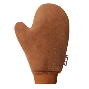 GAIYAH Self Tanning Mitt Applicator Self Tanner Mitt Applicator Tanning Mitts Self Tanner With Thumb Ultra Soft Tanning Glove For Self Tan Mitt Applicator Tan Mitt-Brown - Tanning mitt