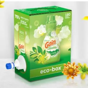 Gain Laundry Detergent eco-Box, Original Scent + Gain Eco-Box Liquid Fabric Softener, Original Scent Detergent and Fabric Softener Eco-Box Bundle - product information 2