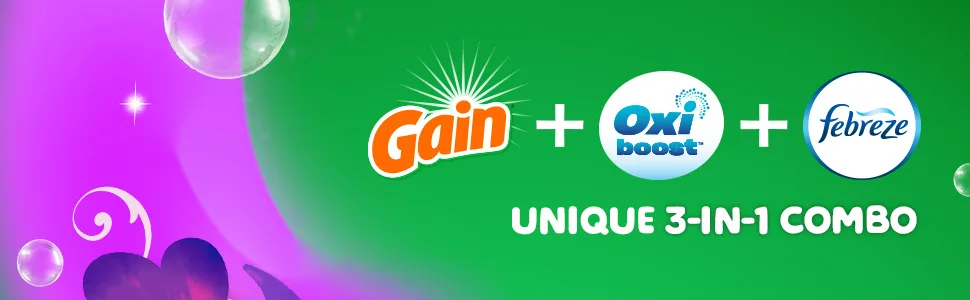 Gain Flings Laundry Detergent Soap Pods, High Efficiency (HE), Moonlight Breeze Scent, 81 Count - Packaging May Vary Laundry Detergent Flings, 81 count - Gain flings laundry detergent pacs with a unique 3-in-1 combo, featuring Oxi boost and Febreze