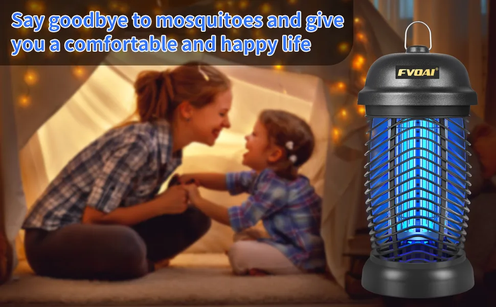 FVOAI Bug Zapper Outdoor, Electronic Mosquito Zapper Fly Zapper for Outdoor and Indoor (Black) - product information 8