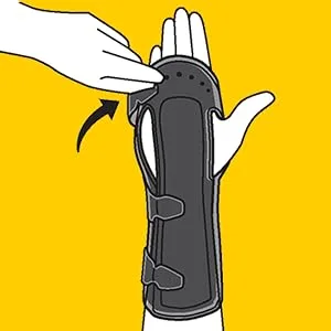 Futuro Night Wrist Support, Helps Provide Nighttime Relief of Carpel Tunnel Symptoms, Breathable, One Size - Step 2 on how to wear FUTURO™ Night Wrist Support