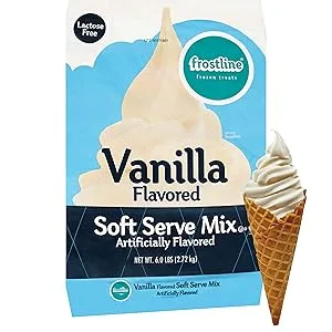 Frostline Vanilla Soft Serve Ice Cream Mix, 6 Pounds Vanilla 96 Ounce (Pack of 1) - Vanilla