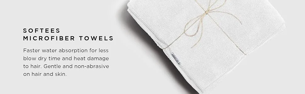 Fromm Softees Microfiber Salon Hair Towels - 16" x 29" - Extra Durable and Absorbent - White, 45048, 10 Count (pack of 1) White - 10 Pack - 48048 mod 2