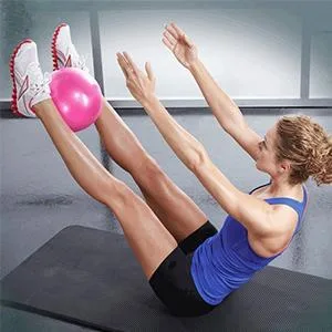 Fresion Small Exercise Ball Soft Yoga Balls,Mini Pilates Ball 25cm for Core Training Exercise,Durable Gray - product information 4