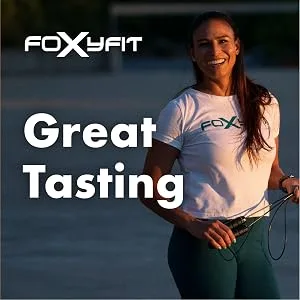 FoxyFit Protein for Her, Vanilla Cupcake Whey Protein Powder with CLA and Biotin for a Healthy Glow (1.85 lbs) - great tasting