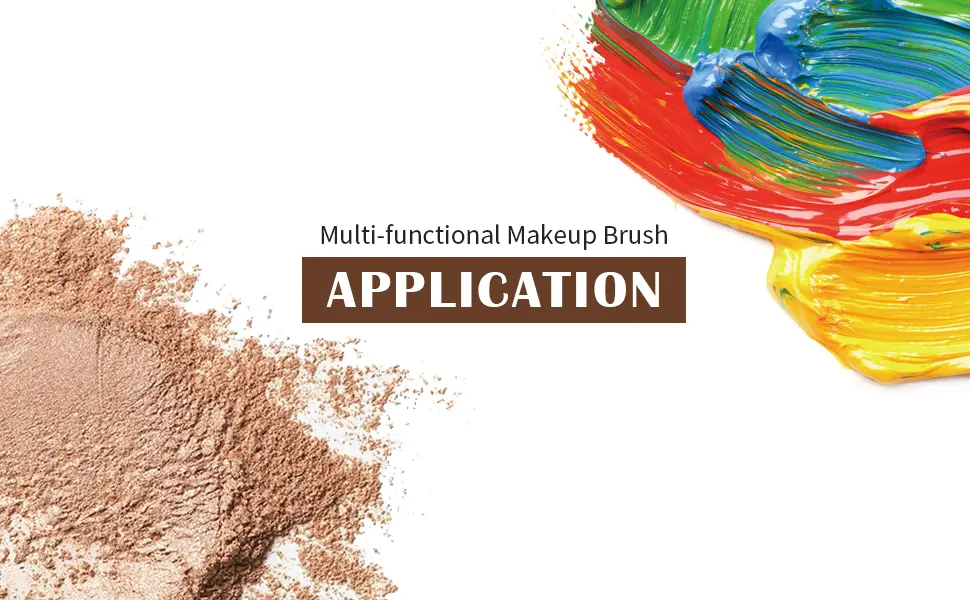 Foundation Makeup Brush Flat Top Kabuki Hexagon Face Blush Liquid Powder Foundation Brush for Blending Liquid, Cream or Flawless Powder Cosmetics (Black) - How to clean